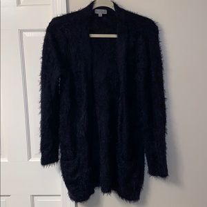 Black fuzzy sweater